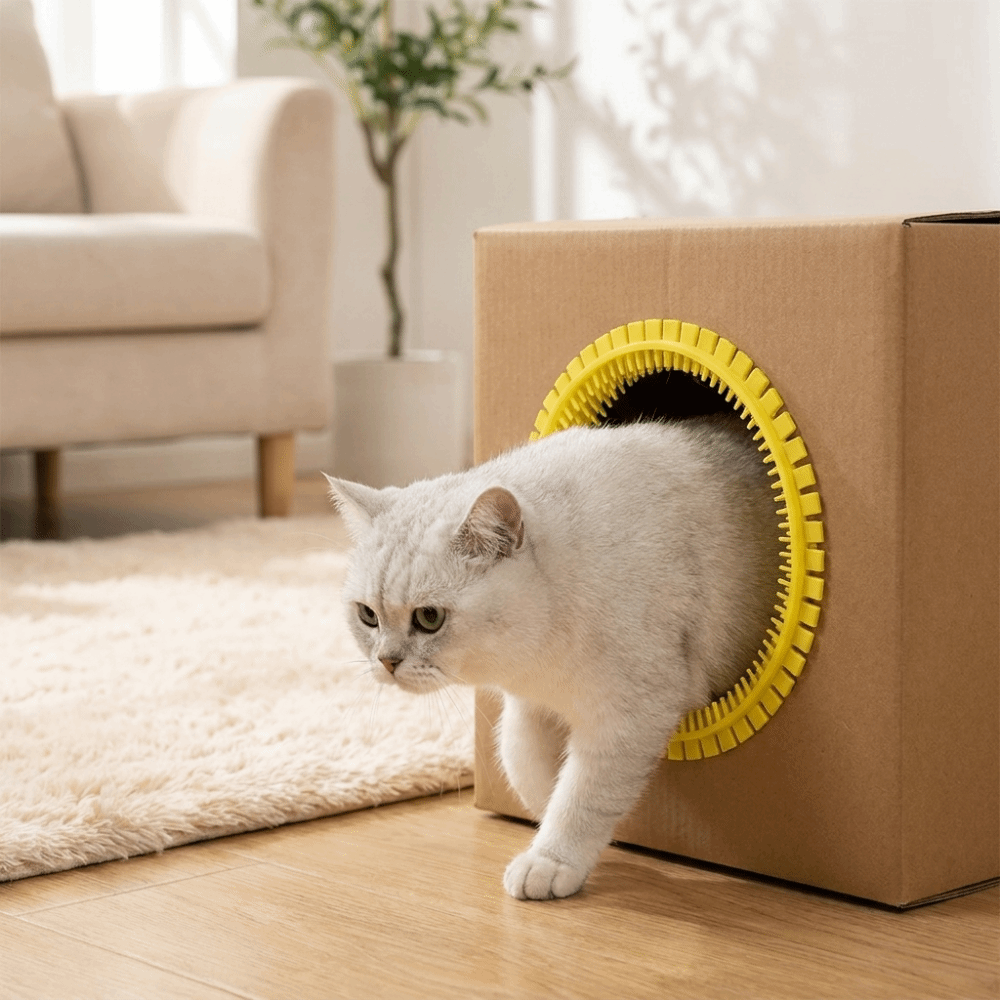 Hair Care Is Self Care - Plastic Cat Tunnel Brush Hair Reduction