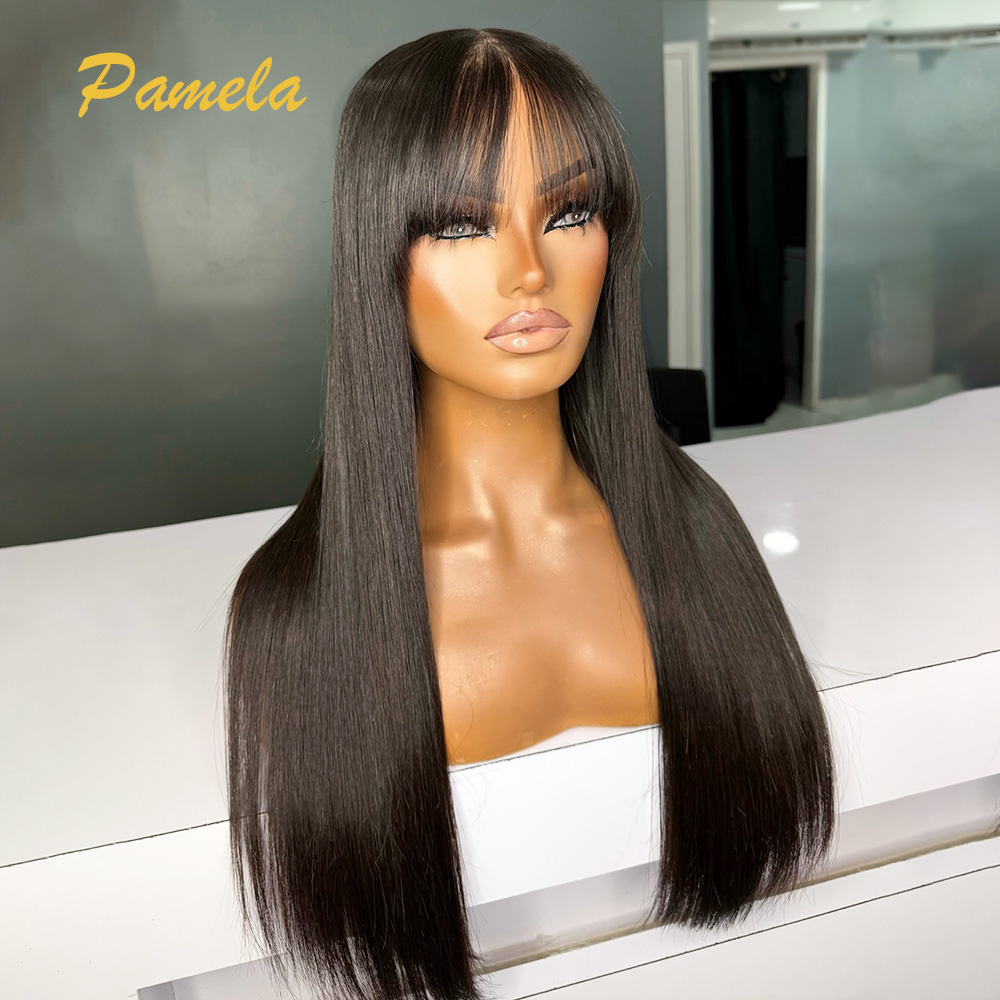 Lace Front Wig - Brazilian Pre Cut Bone Straight Human