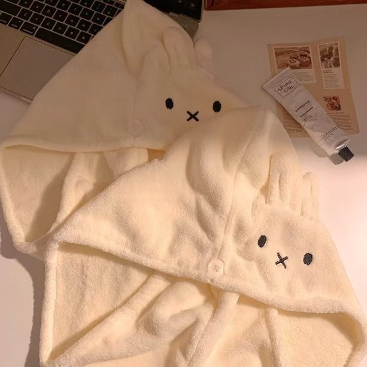 Cute Rabbit Ear Hat Miffy Dry  - Hair Care In Japan ulasan dan harga