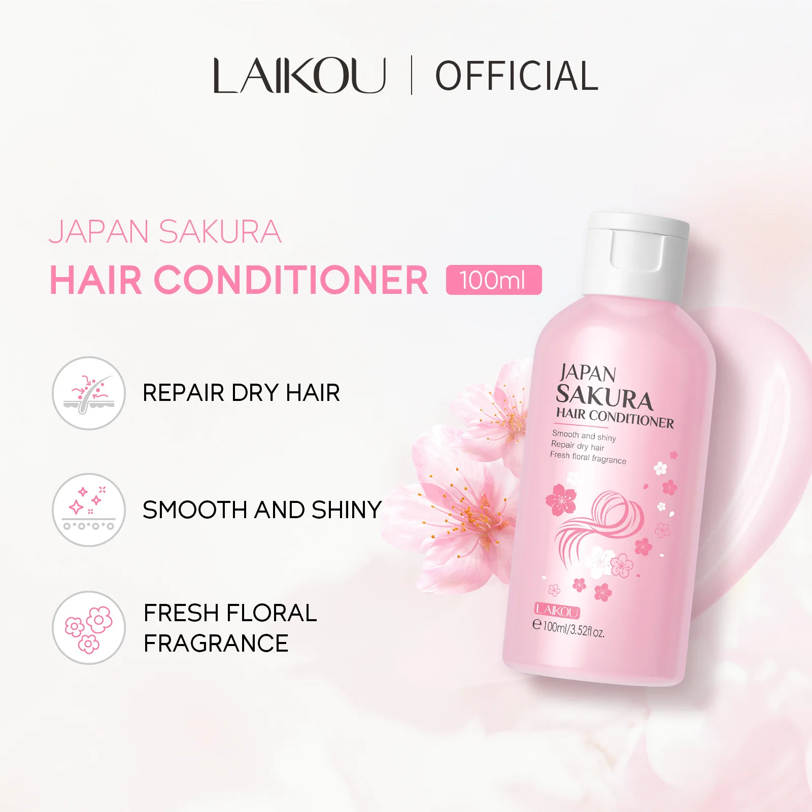 LAIKOU Japan Sakura Shampoo or - Hair Care In Japan ulasan dan harga