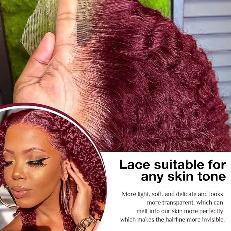 99j Deep Wave Lace Front Hair  - Lace Front Wig ulasan dan harga