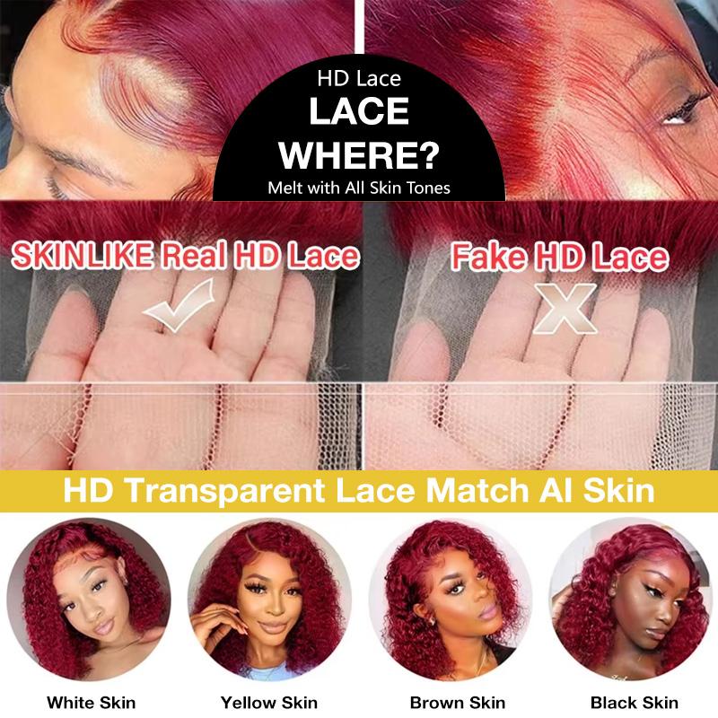 99j Deep Wave Lace Front Hair  - Lace Front Wig ulasan dan harga