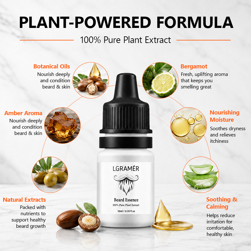Men's Beard Growth Serum Nouri - Hair Care Natur ulasan dan harga