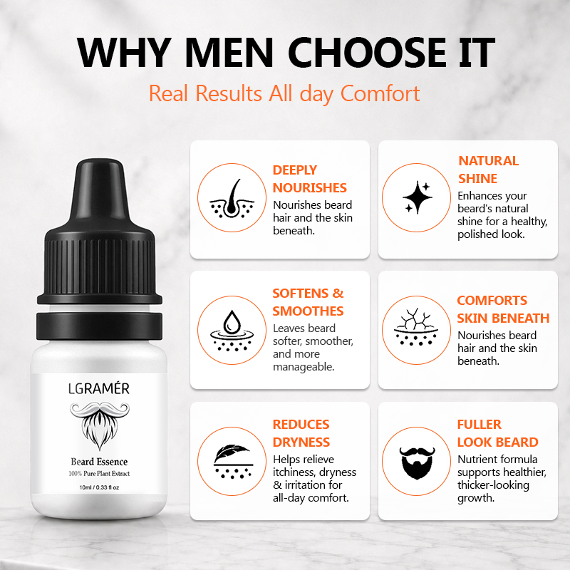 Men's Beard Growth Serum Nouri - Hair Care Natur ulasan dan harga