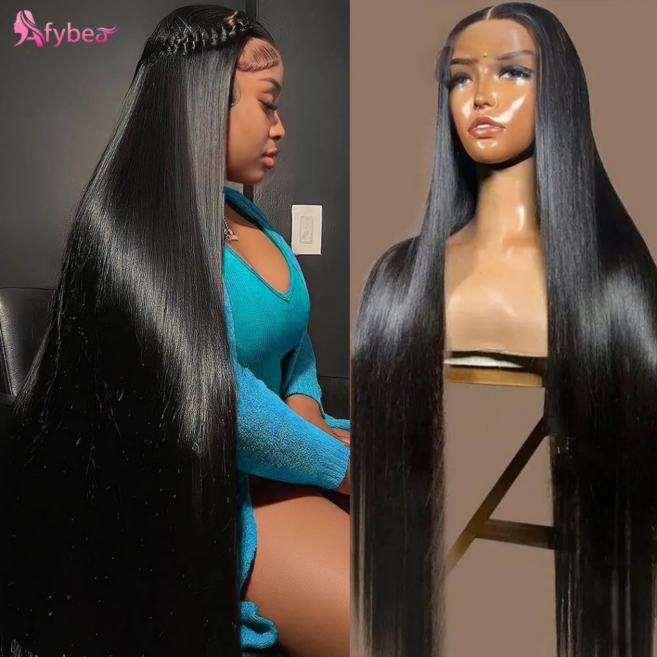 40 Inch Straight Human Hair Wi - Lace Front Wig ulasan dan harga