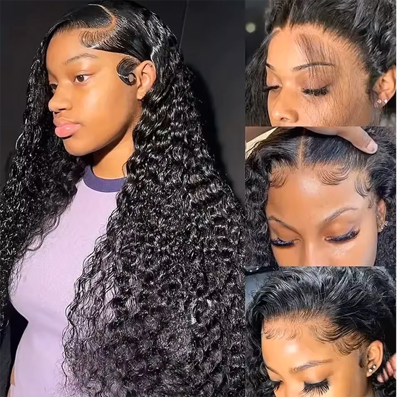 Deep Wave Human Hair Wigs 13X6 - Lace Front Wig ulasan dan harga